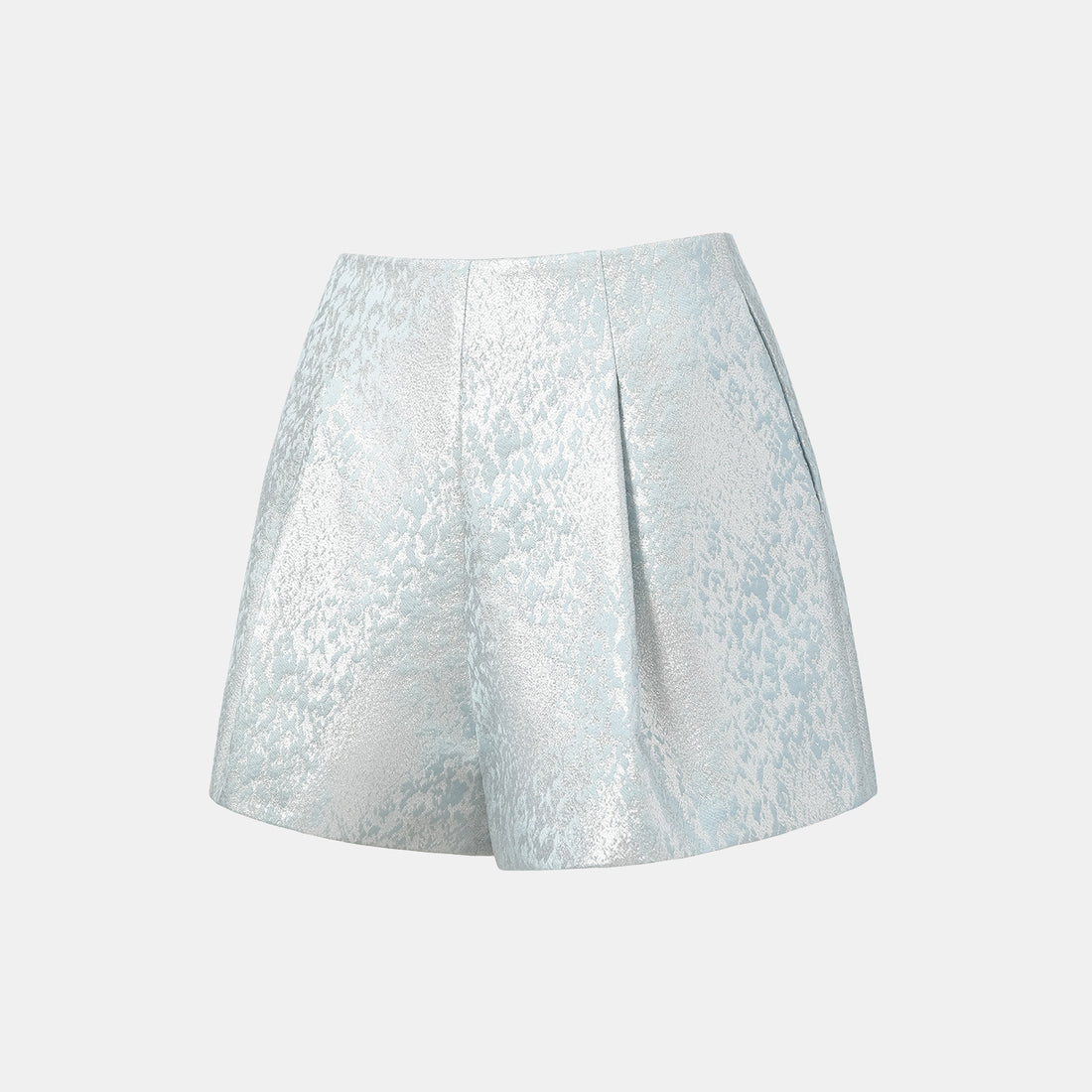 "Spring" Spanish jacquard shorts - Shadow Blue Floating Light
