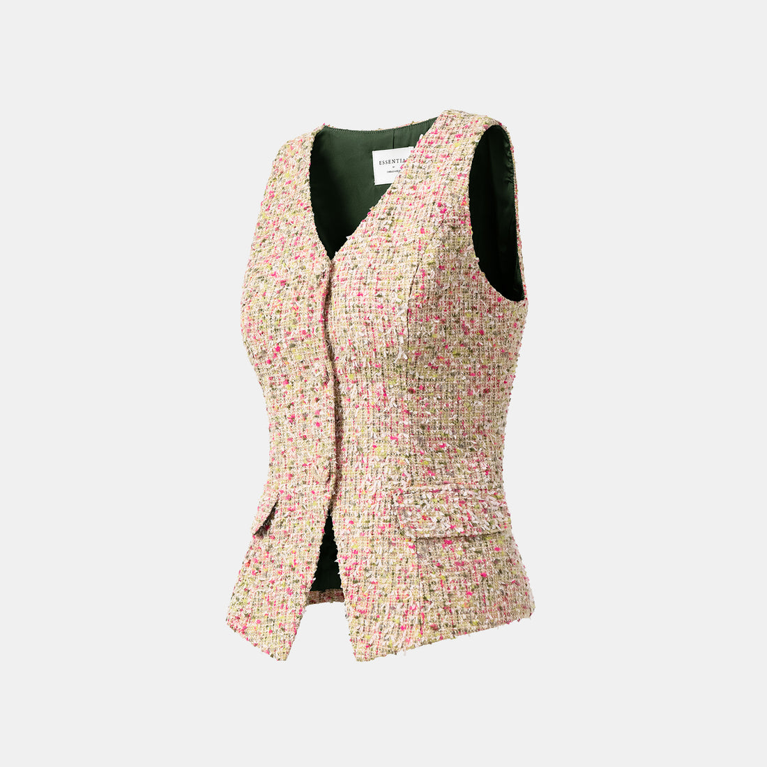 'Chelsea Citywalk' Tweed Vest - Monet's Garden