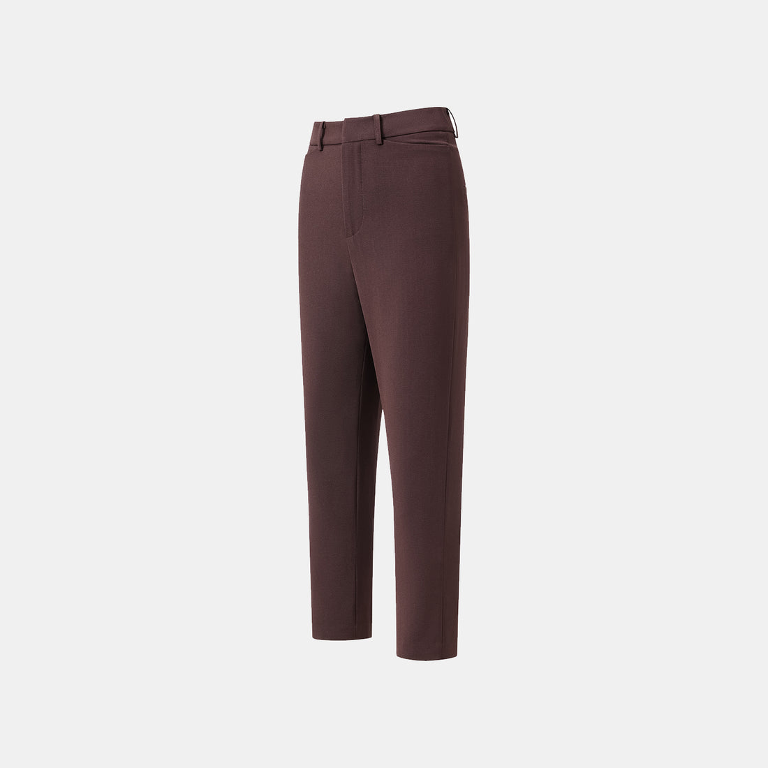 "Westminster Weekdays" Luxe Hemp Acetate Cropped Pants - Margaux