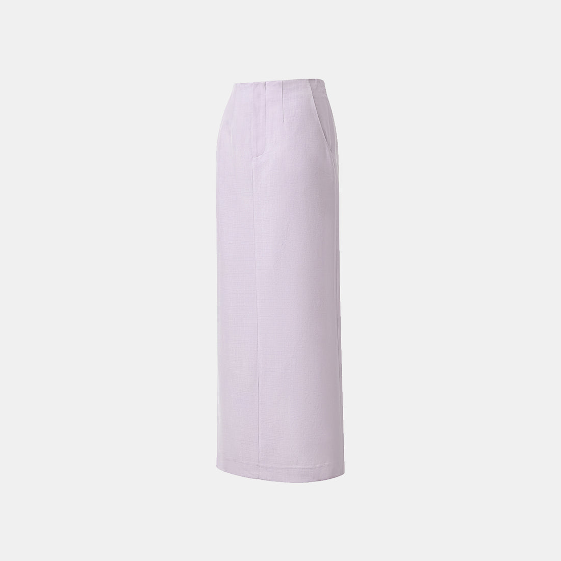 "Speak Sleek" Luxe Lightweight Linen Acetate Pencil Skirt—Lilac