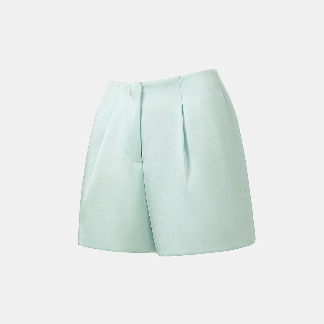 "Weekend at Monaco." Heavy Satin Shorts — Mint