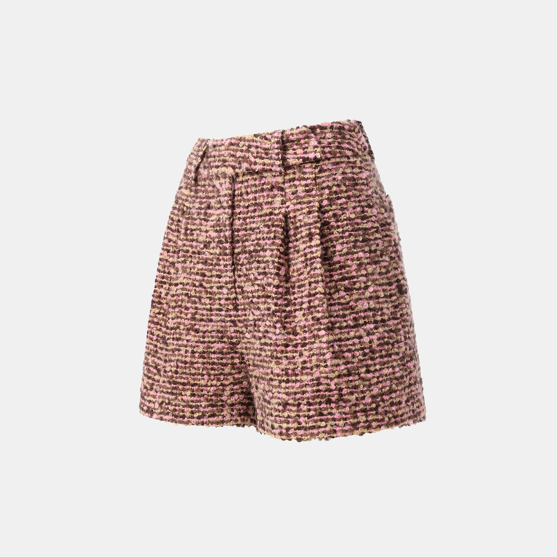"Afternoon in Los Angeles" Tweed Shorts—Cinnamon Roll