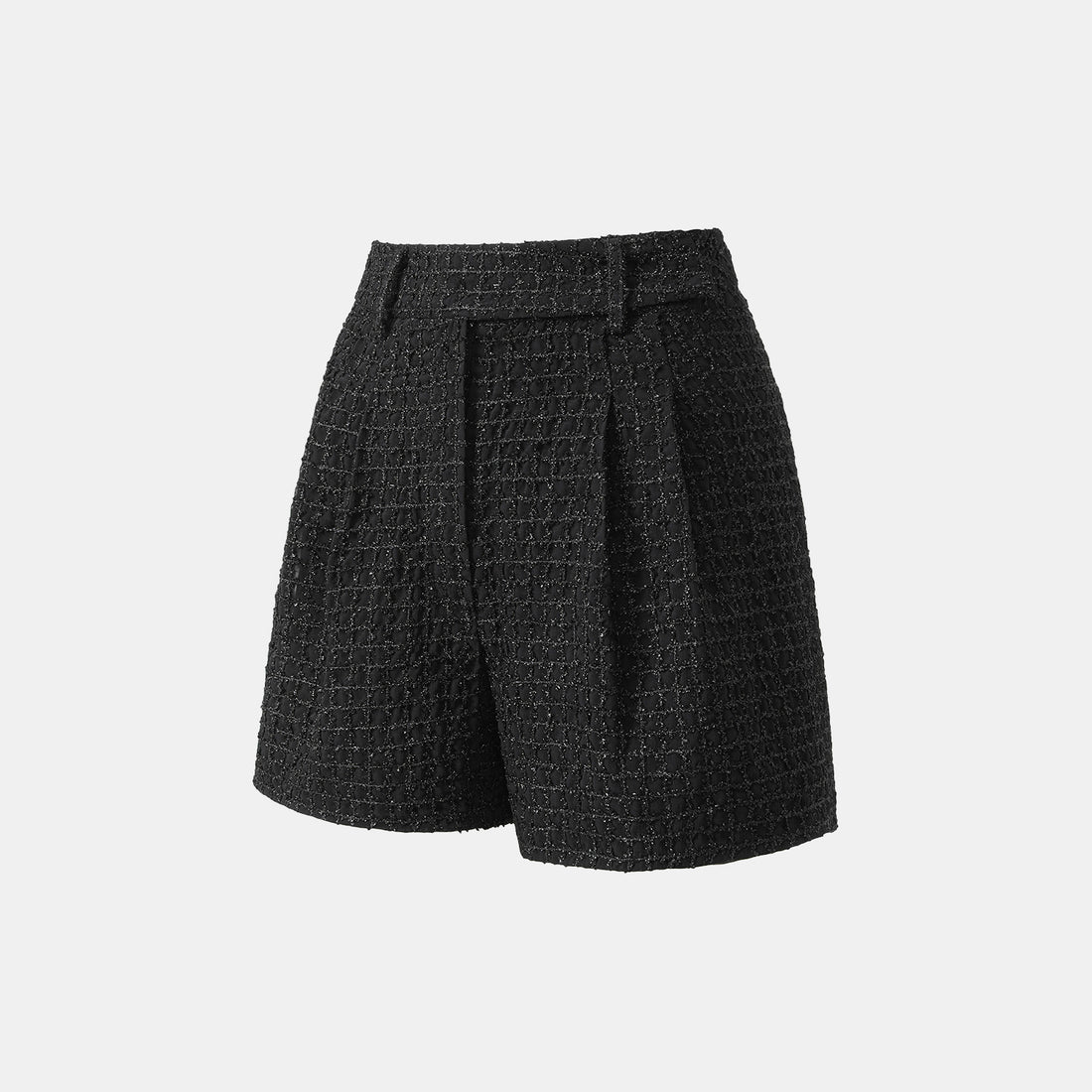 "Mayfair Datenight" Jacquard Lace Shorts—Midnight