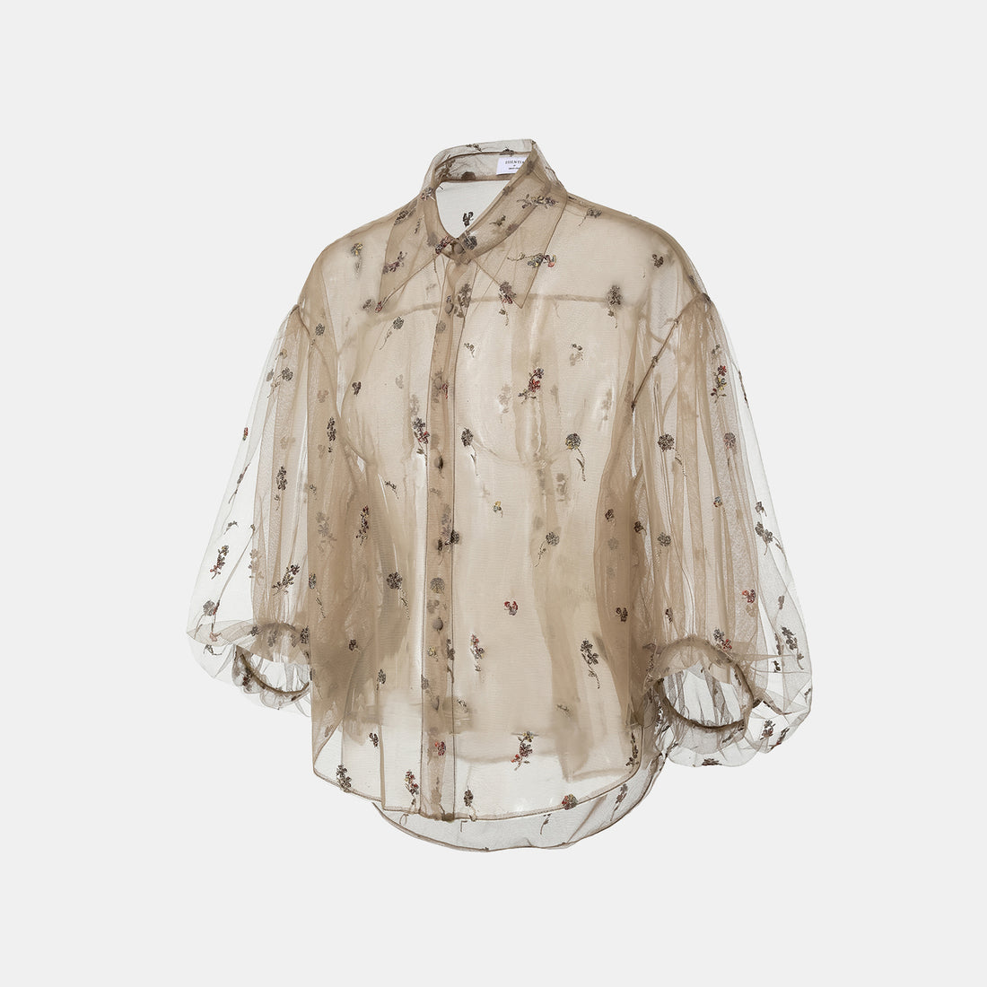 "Quiet Mastery" French top embroidered shirt