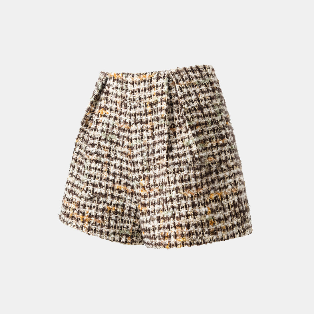 "Breeze boucle" British top light tweed shorts - Caramel Drizzle