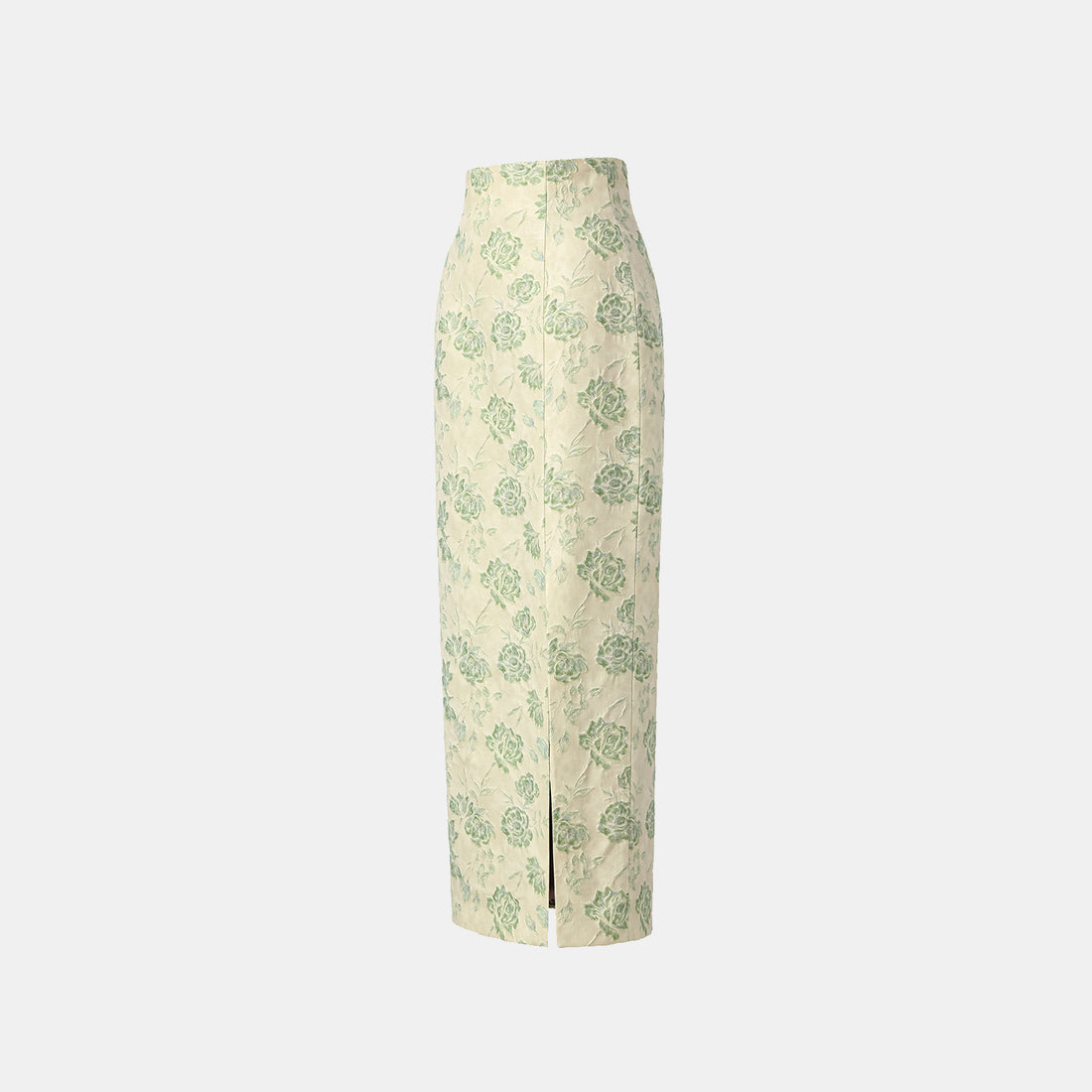 "Imperial Garden Teatime" Silk and Wool Light Chinese Style Suit - Off-White