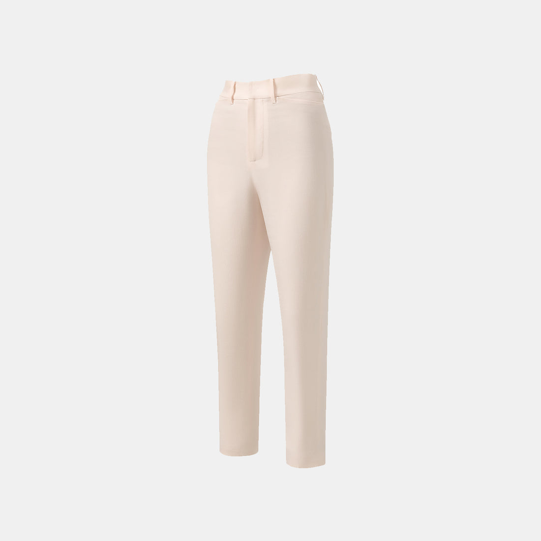 "Weekend at Monaco." Special bamboo texture acetate casual nine-point pants - Ivory
