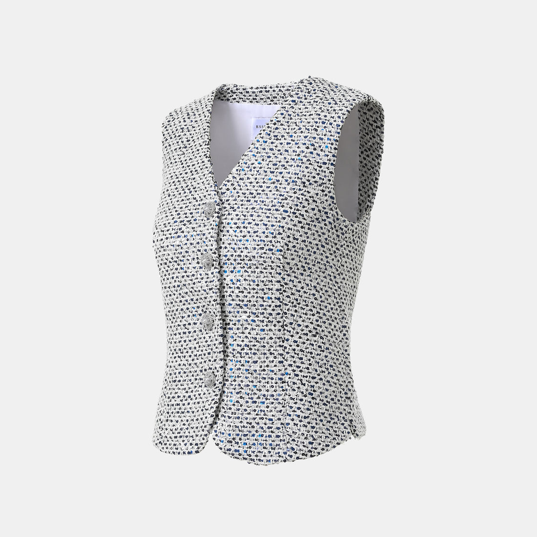"Westminister Weekdays" Light Tweed Tie-Drawstring Waistcoat - Rational