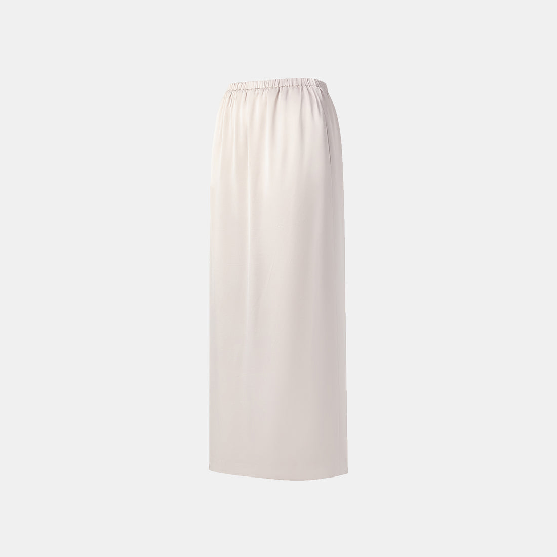 “Easy Go Chic.” Satin Acetate Leisure Suit—Champagne White