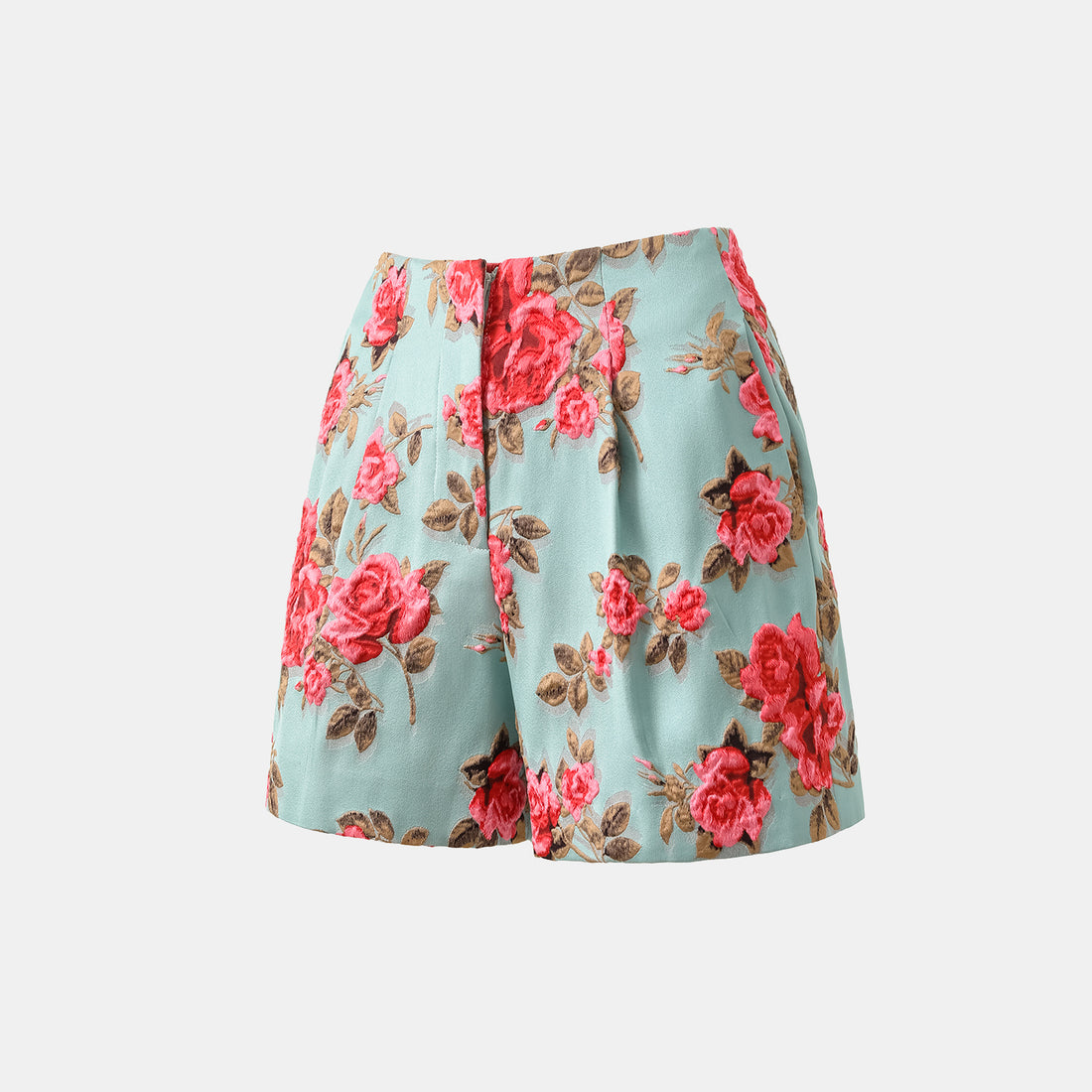 "Imperial Garden Teatime" Italian 3D Jacquard Shorts