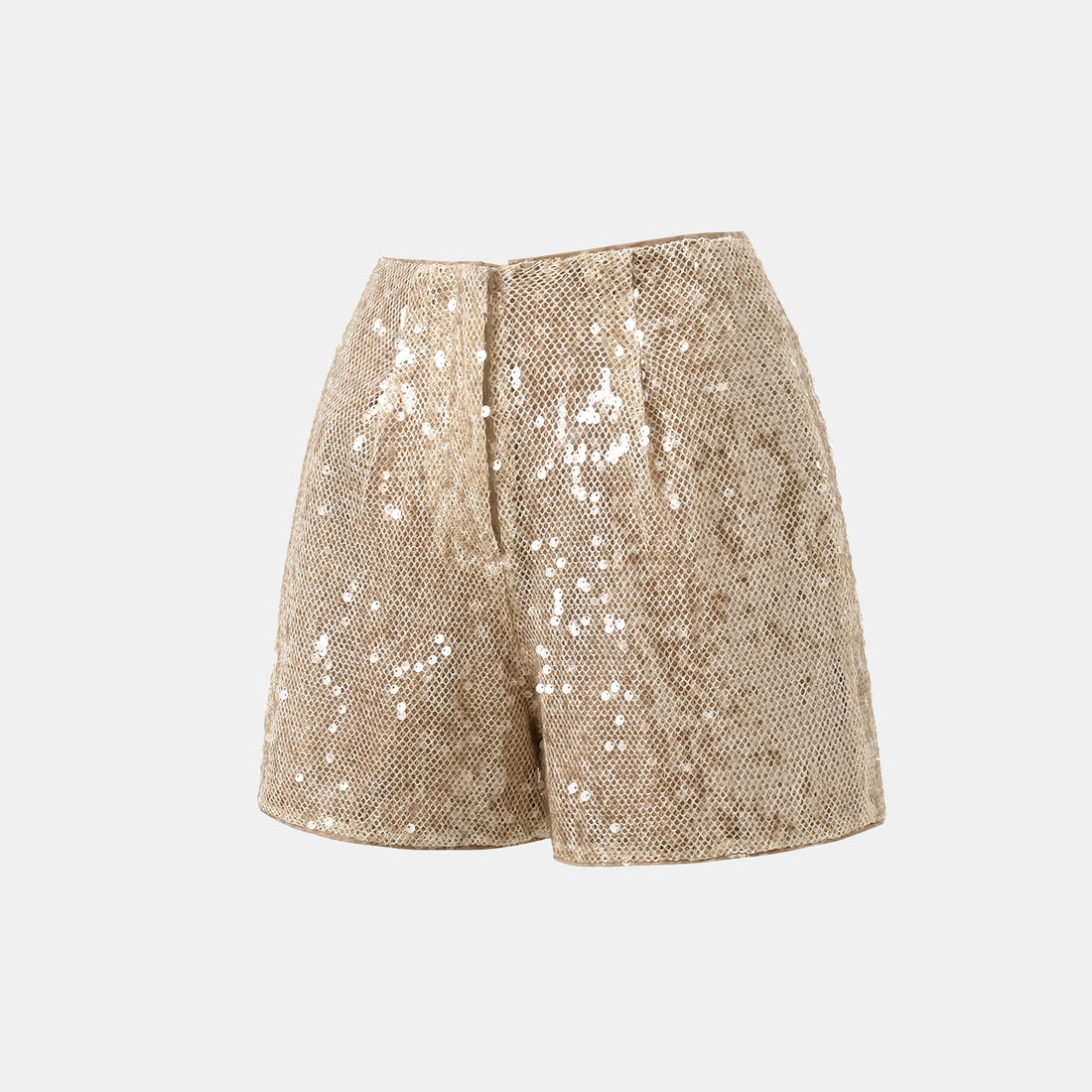 “Daytime Party.” Shimmering Knit Shorts