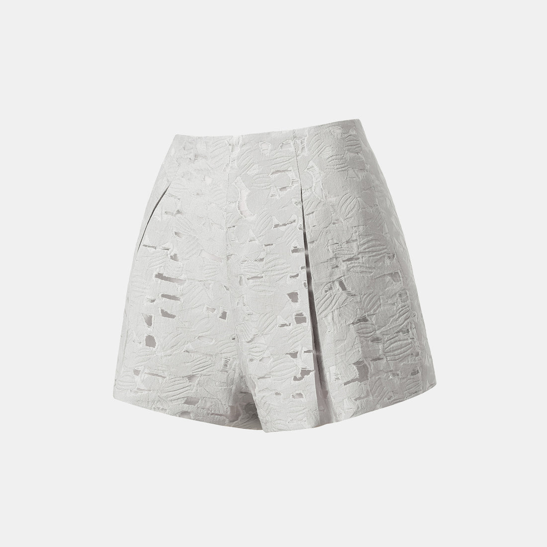 "Spring Outing" Jacquard Shorts - Silver Lake