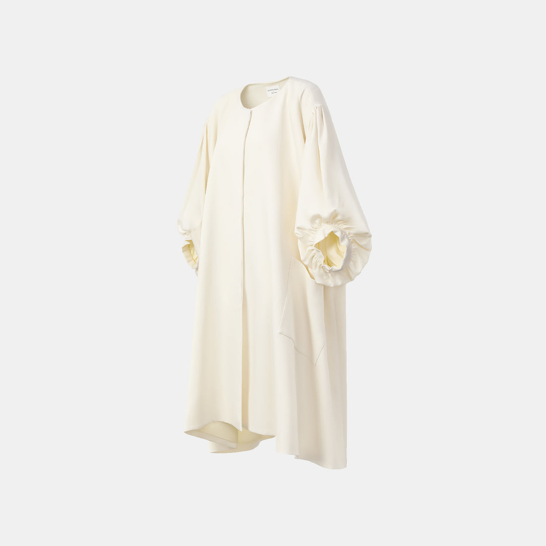 "True Grace" Vintage Crewneck Coat - White