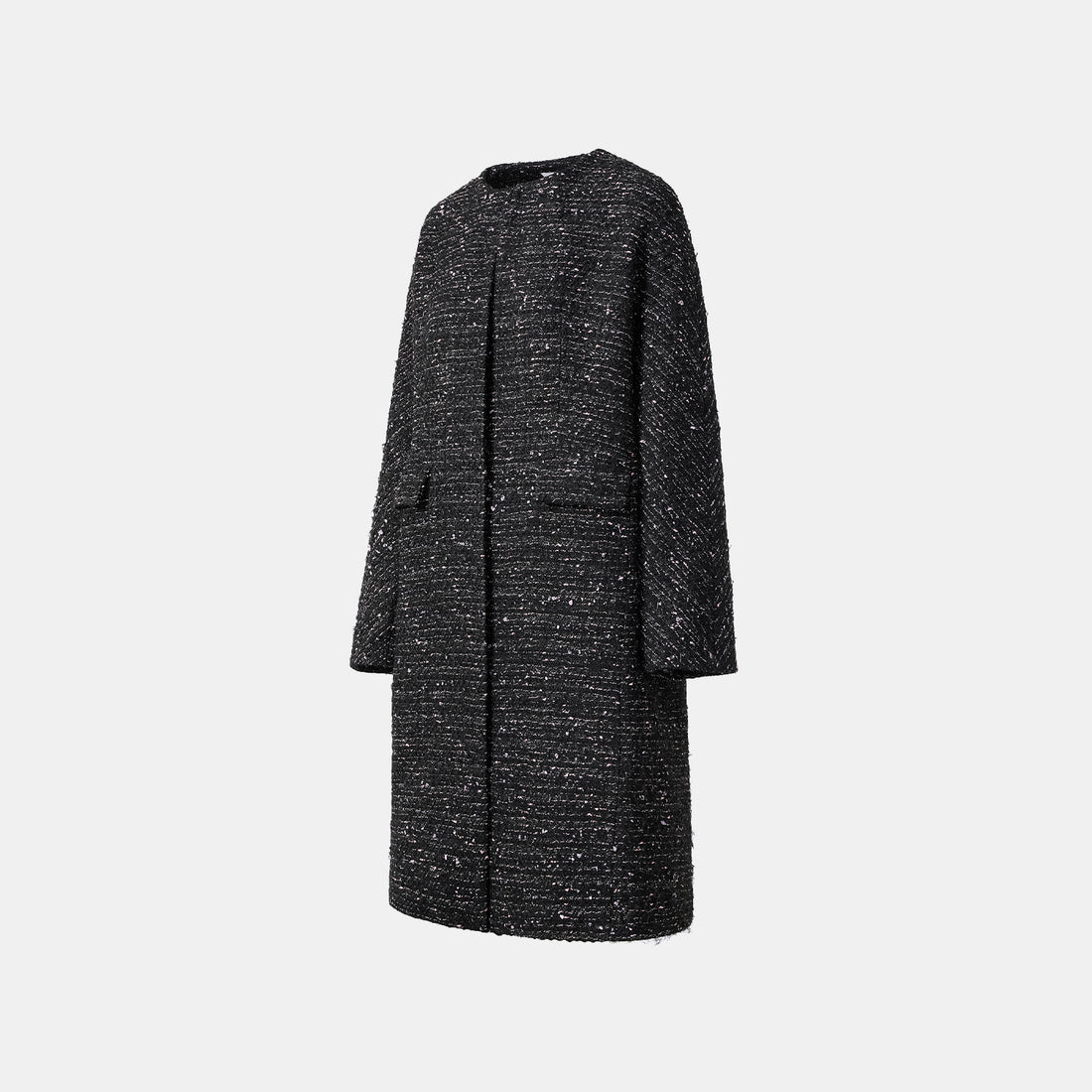"Brunch at Ritz" Tweed Pupa Coat—Hidden Pink