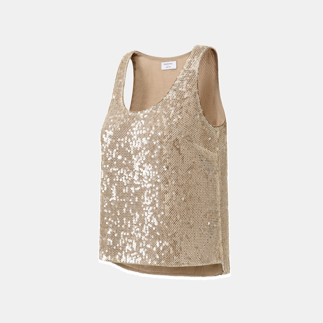 “Daytime Party.” Sparkling Knit Vest