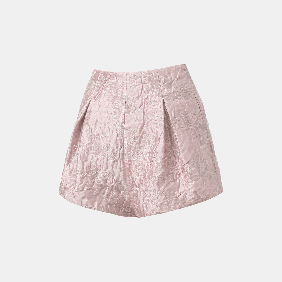 "Spring" Ice Crystal Jacquard Shorts - Rose Dew