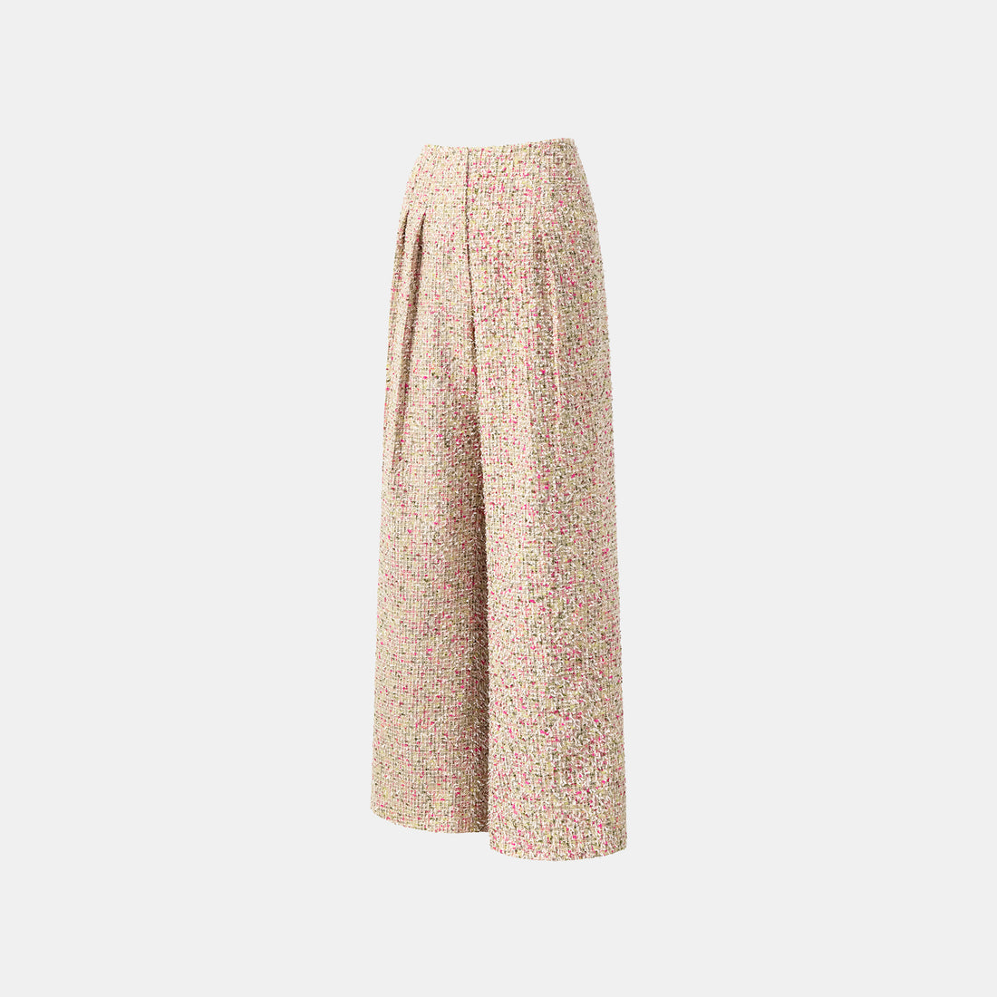 "Chelsea Citywalk" Tweed Special Cut Wide Leg Pants - Monet Garden