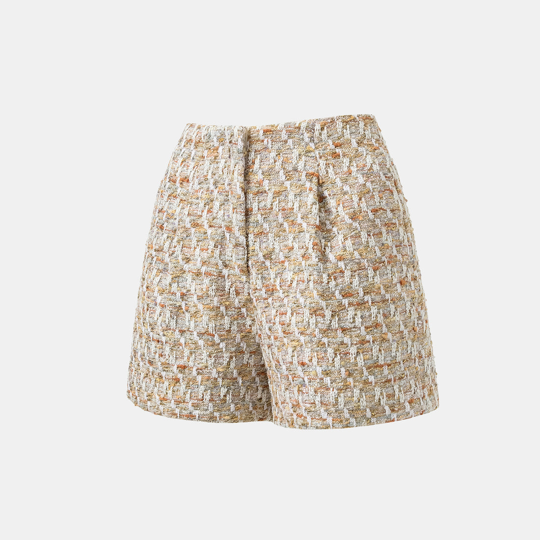 "Weekend at Monaco" Spanish gold-work lightweight tweed shorts—Whimsy Grove