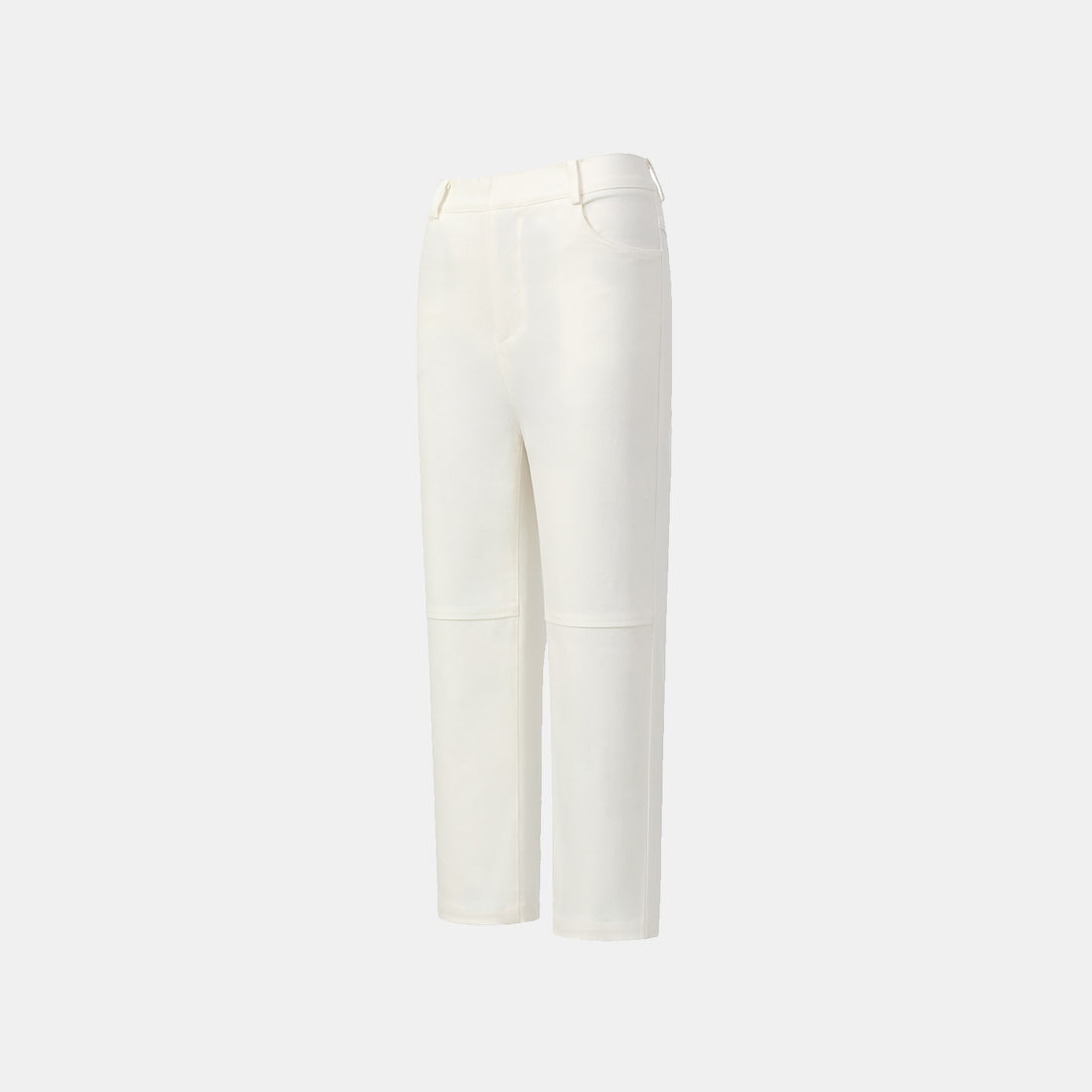 "Easy-go Chic" Premium High Stretch Cotton Denim Cropped Pants - White