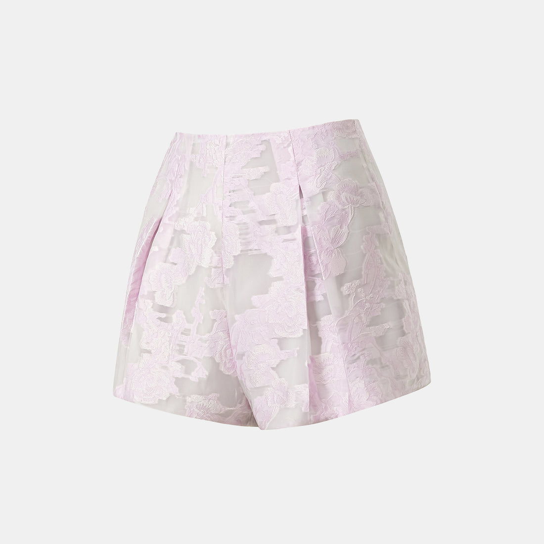 "Spring Outing" Jacquard Shorts - Lotus Fragrance