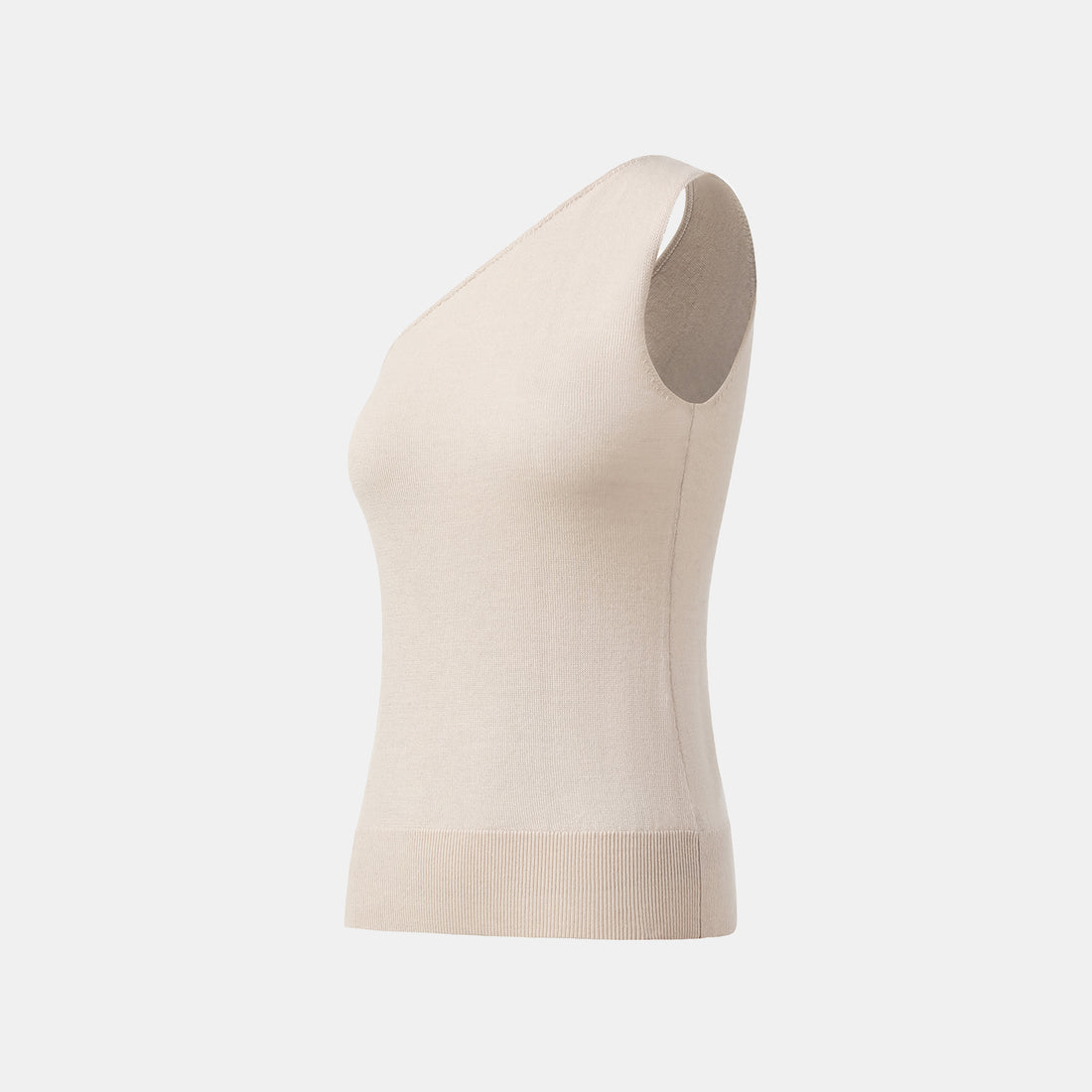 “Autumn Diary” 100% Cashmere Off-shoulder Top—Rose Water
