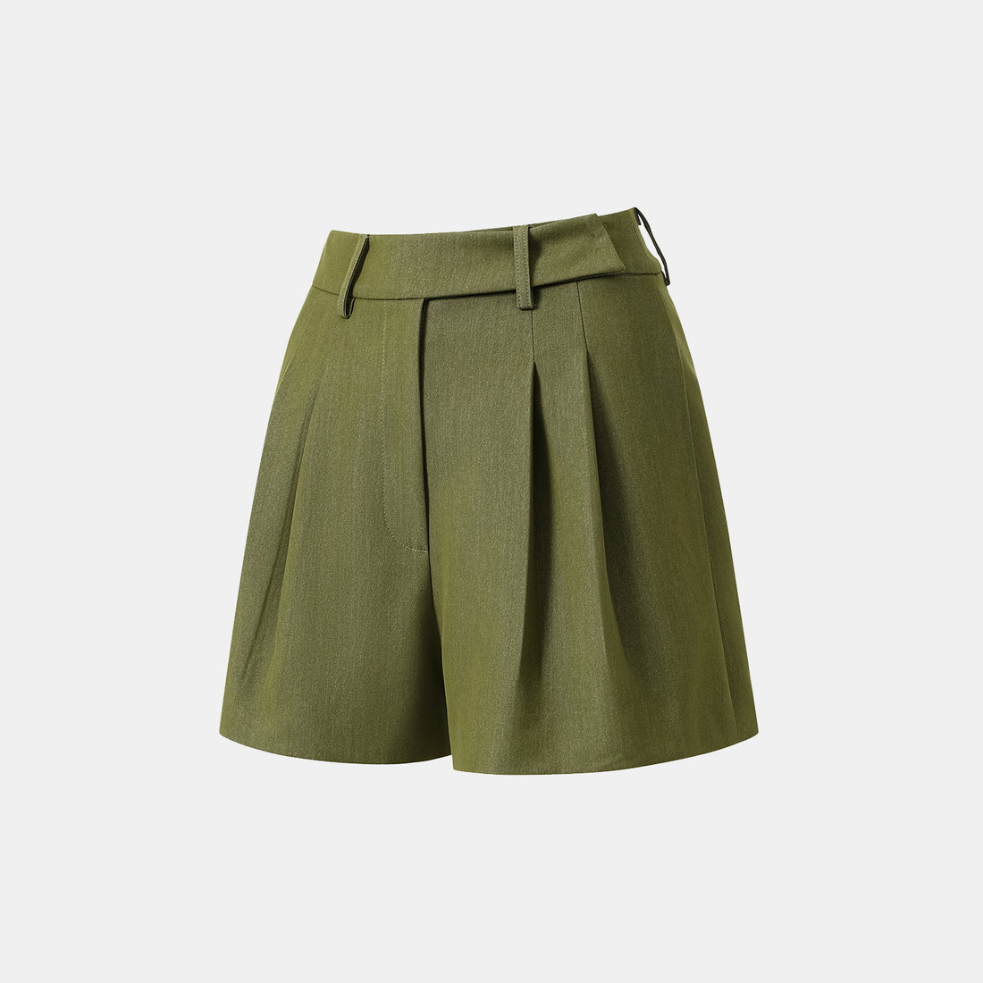 "Weekend at Monaco." Italian Textured Shorts—Pistachio