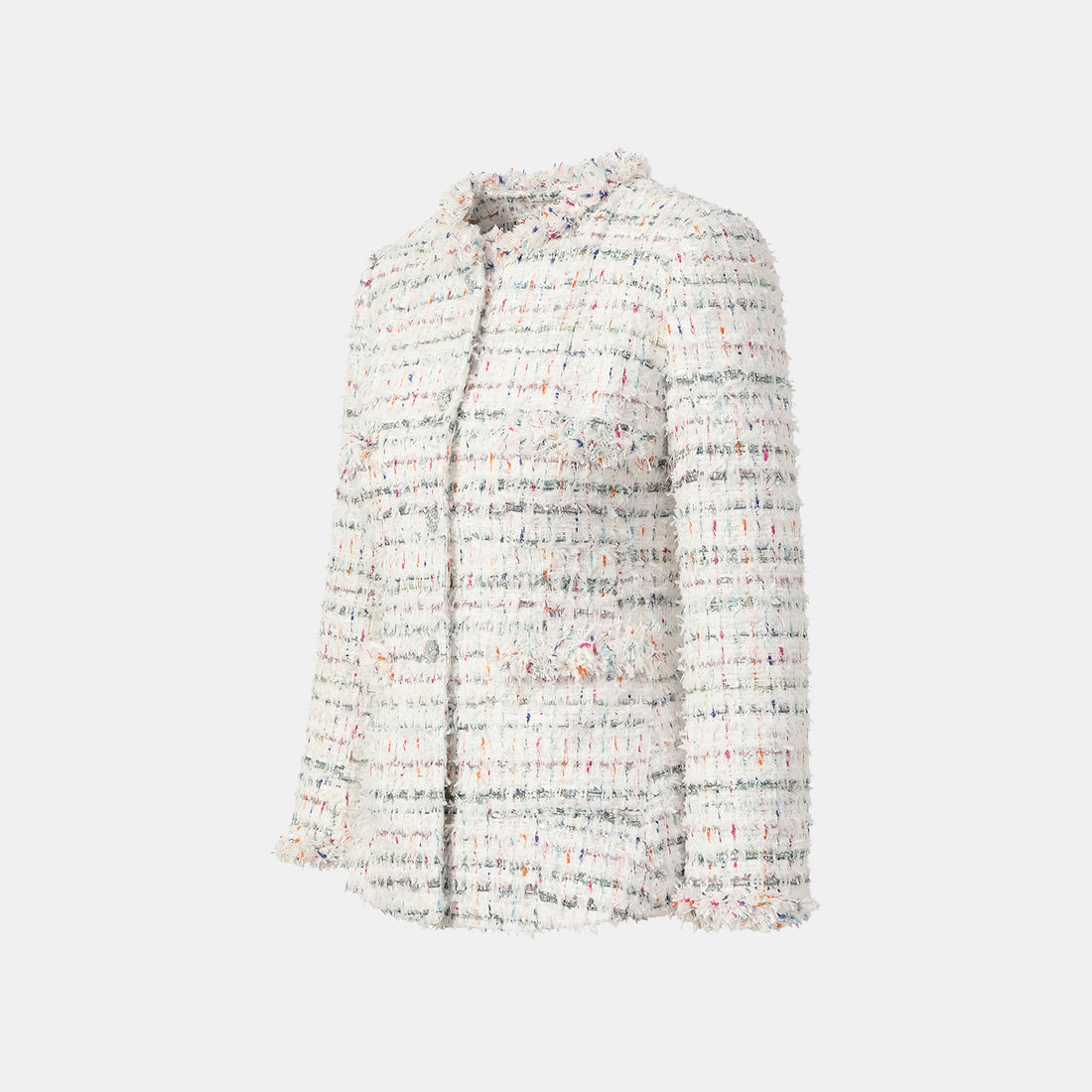 "Winter Versailles" Classic No.3 Slim Tweed Jacket—Fruit Mille Crepe