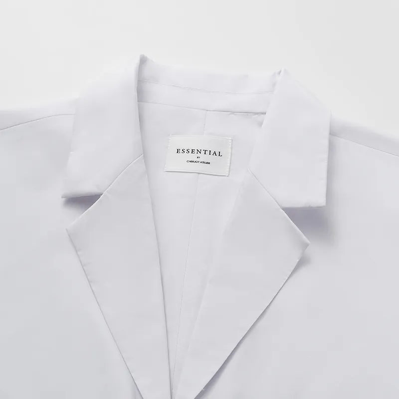 “Easy-go Chic” Loose Fit Dress — White