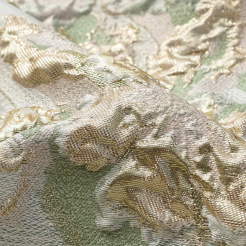 "Chun Shang Ya Ji" Italian jacquard fabric light Chinese style jacket - mint green