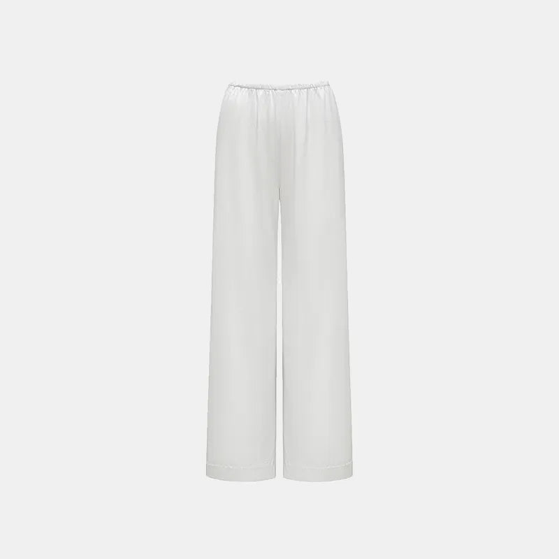 'Easy Go Chic' Acetate Straight Leg Pants — Silver