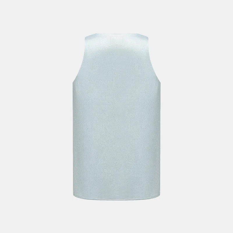 'Easy Go Chic' acetate vest — Light blue