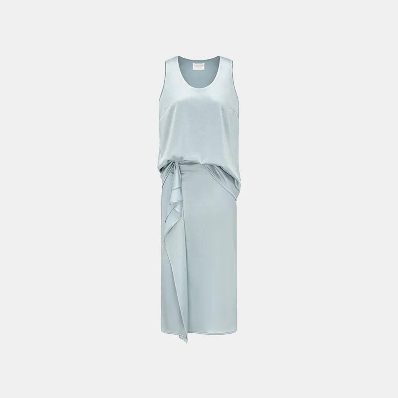 'Easy Go Chic' acetate vest — Light blue