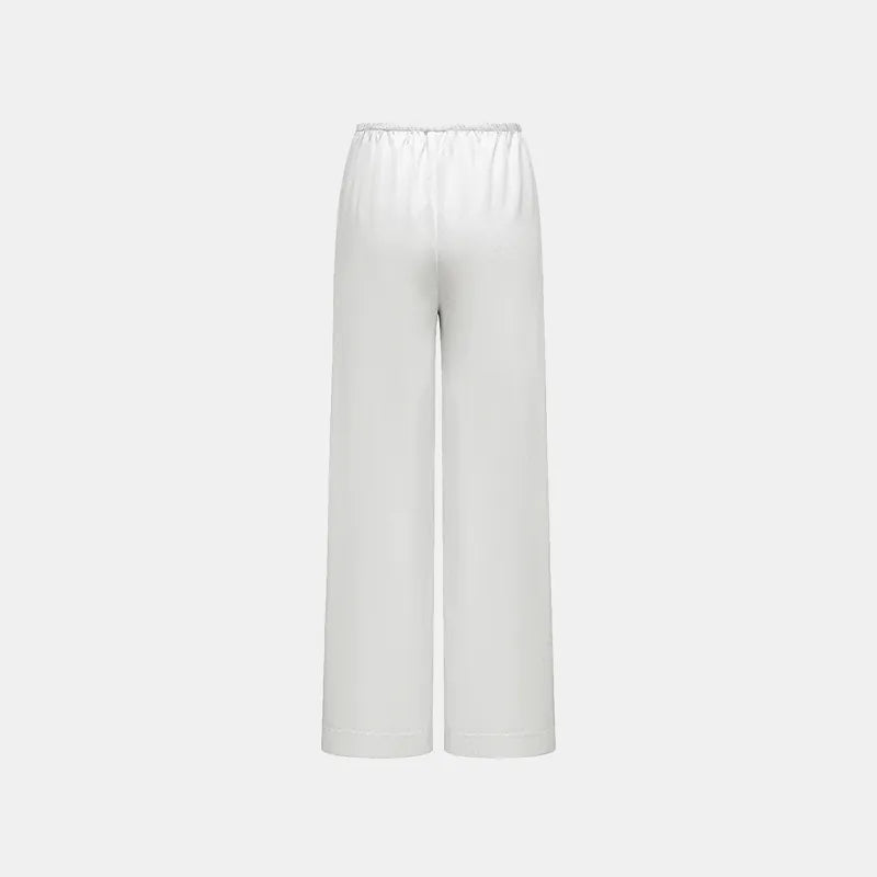 'Easy Go Chic' Acetate Straight Leg Pants — Silver
