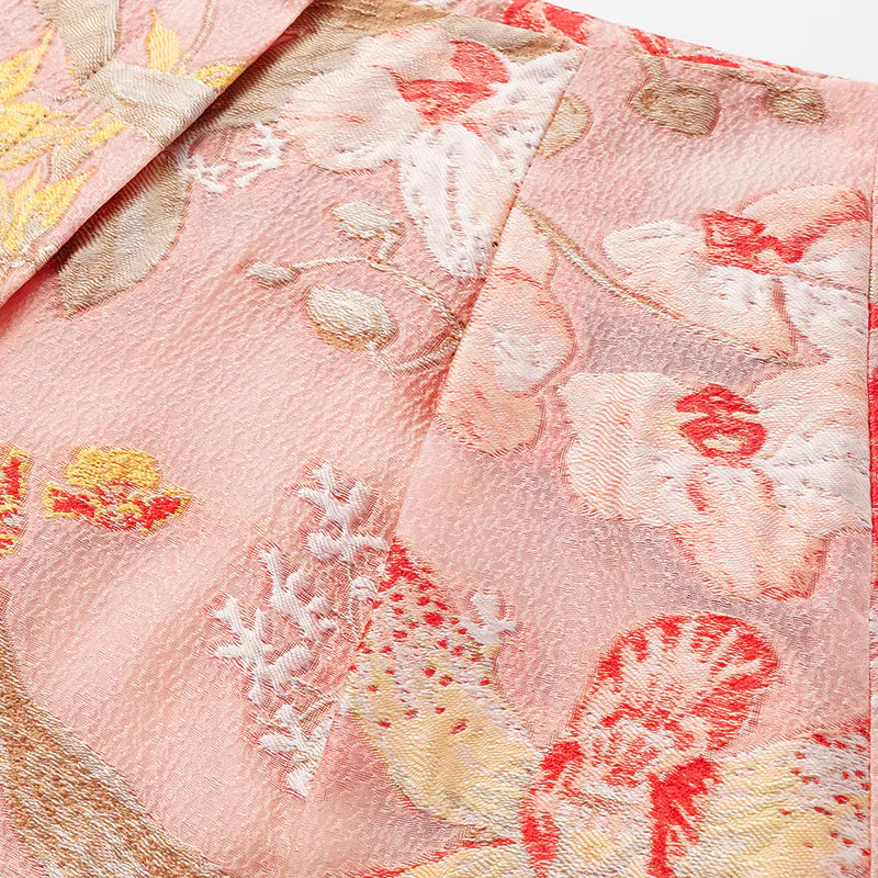 "Orchid Fragrance" Italian Jacquard Shorts