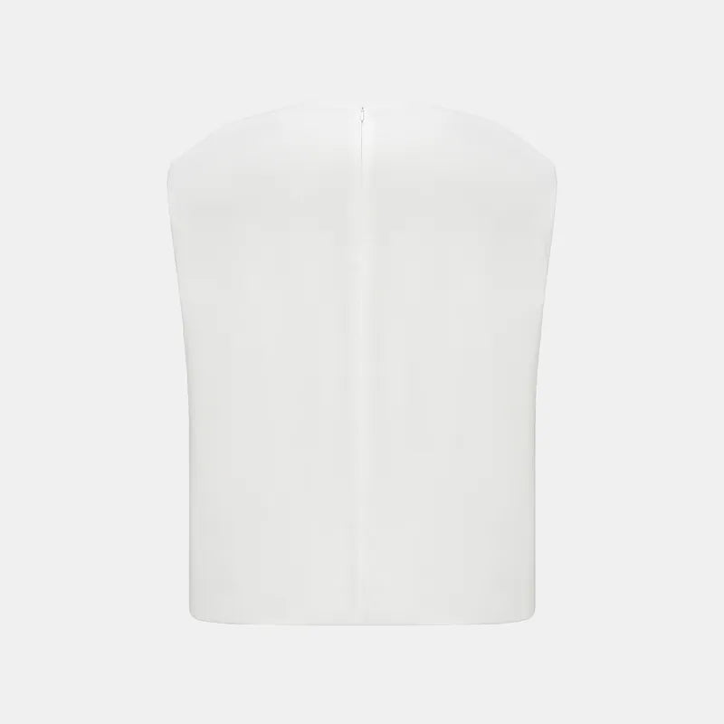 "Easy-Go Chic" Chiffon Tank Top — White