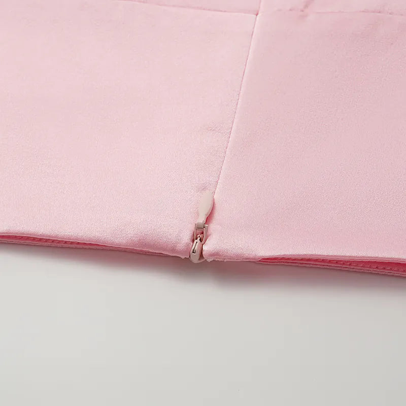 Silk 3D Cut Top - Cherry Blossom Pink