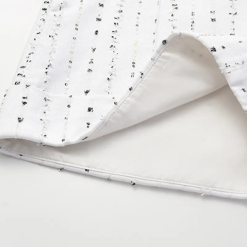 "Daytime Sparkle" Italian Haute Couture Suit Shorts