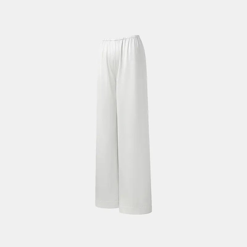 'Easy Go Chic' Acetate Straight Leg Pants — Silver
