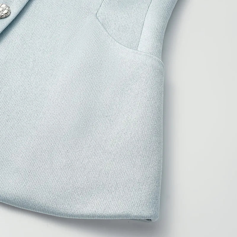 'Easy Go Chic' acetate jersey vest - light blue