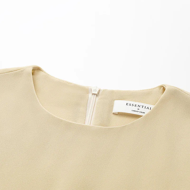'Easy-Go Chic' Chiffon Tank Top — Sand
