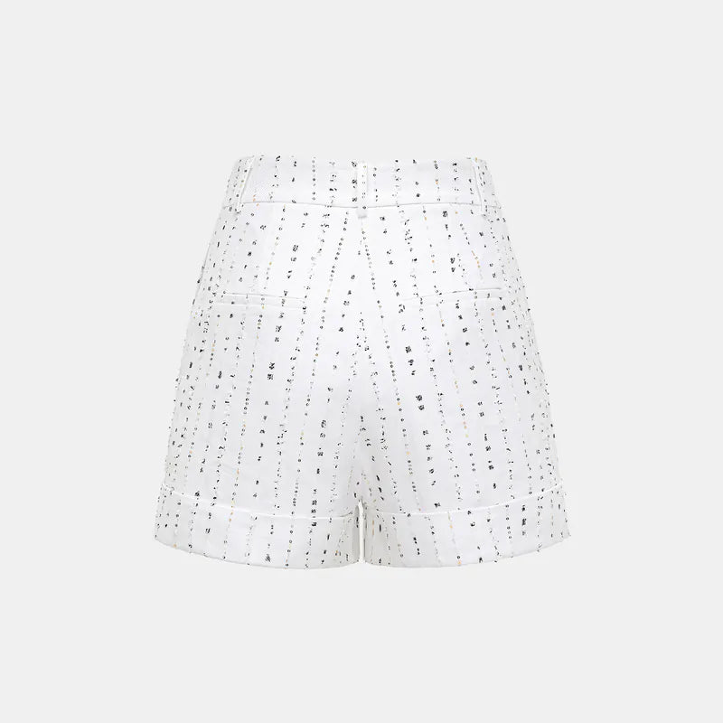"Daytime Sparkle" Italian Haute Couture Suit Shorts
