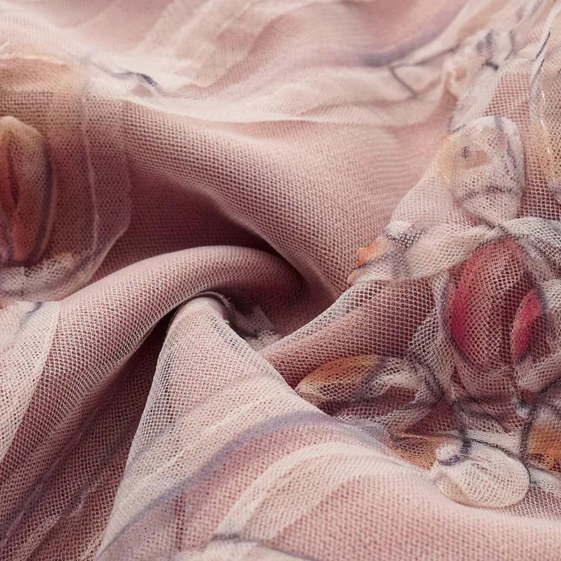 "Gallery Hours" Italian 3D painted lace vest