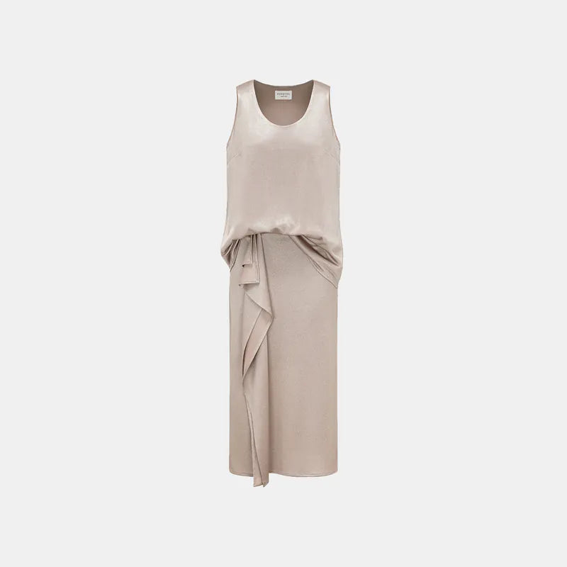'Easy Go Chic' acetate vest — Coffee