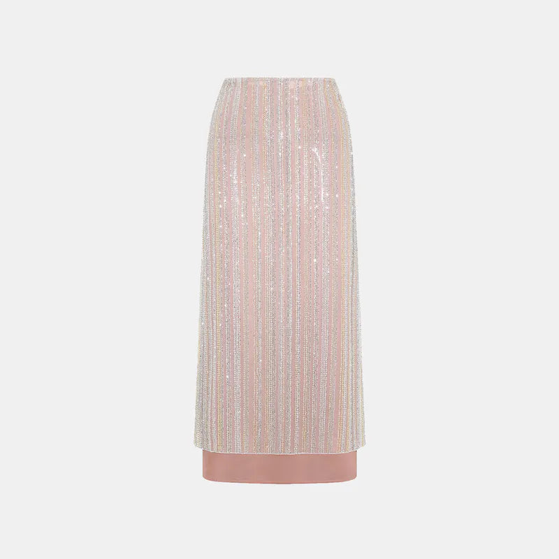 'Great Gatsby' beaded pencil skirt