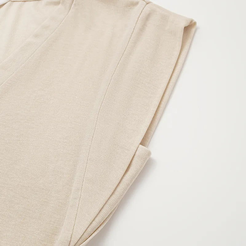 "Exquisite Everyday" Modal Special Cut T-shirt - Nude