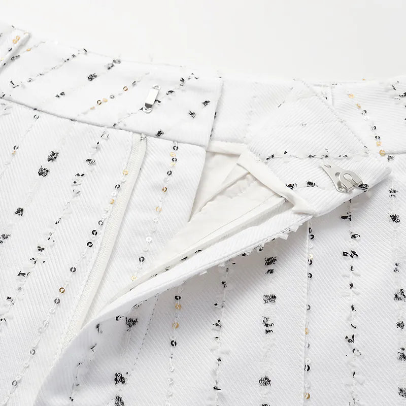 "Daytime Sparkle" Italian Haute Couture Suit Shorts
