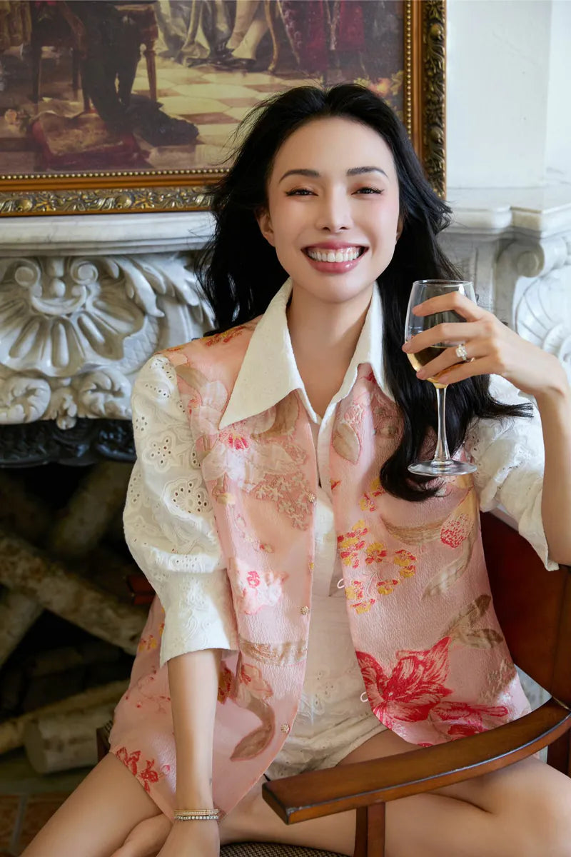 "Lazy and Pretty" Japanese 3D Lace Shirt