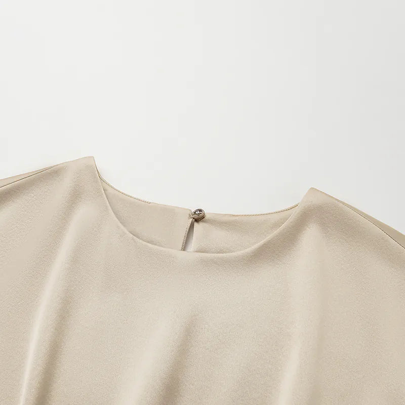 Silk 3D Cut Top - Matt Gold