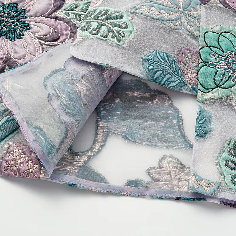 "Imperial Garden Teatime" Italian jacquard Chinese style vest - Summer of Flowers