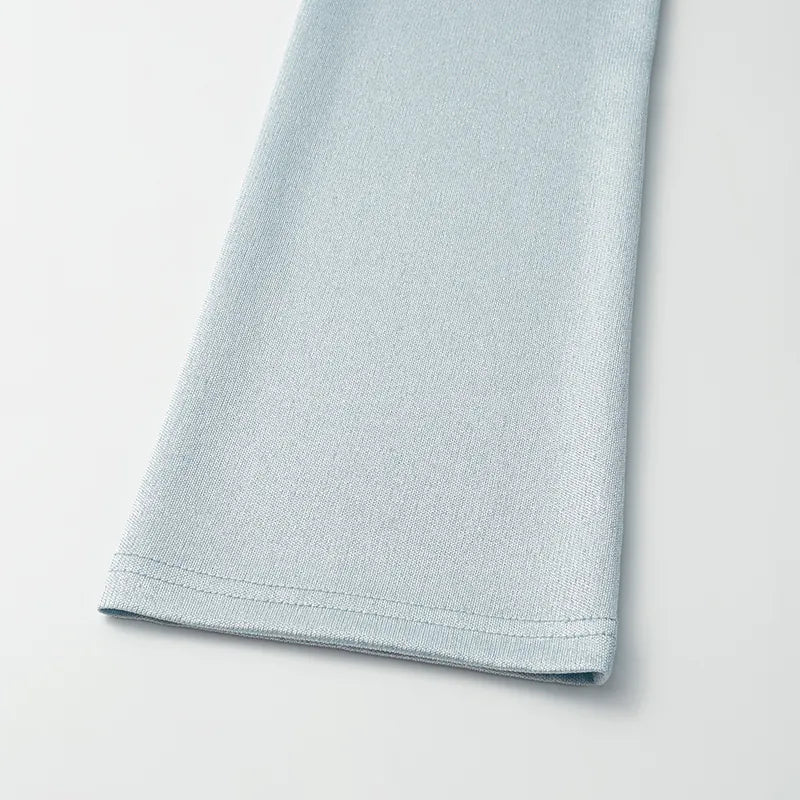 'Easy Go Chic' acetate jersey top - light blue